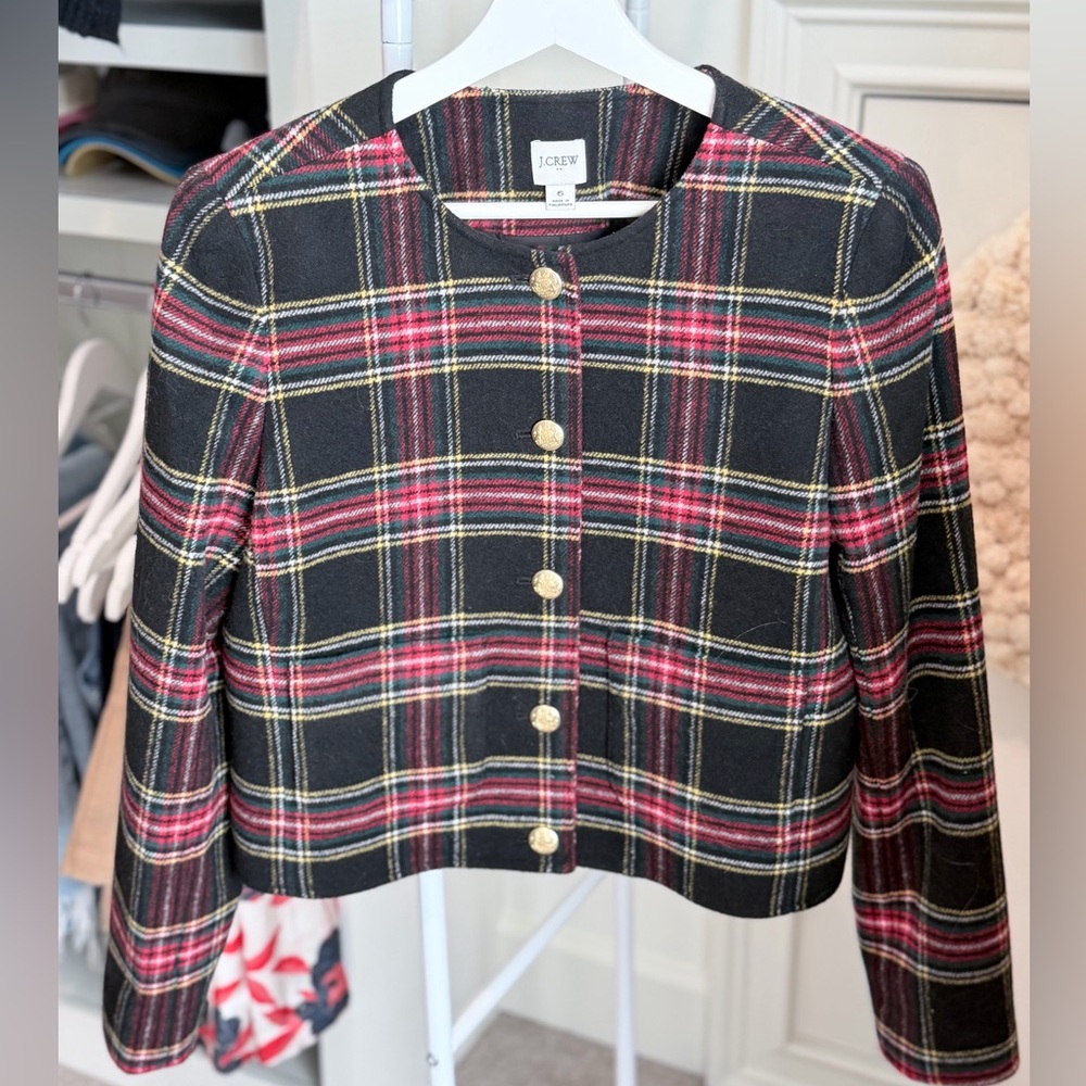 J. Crew Tartan Lady Jacket worn only 1x